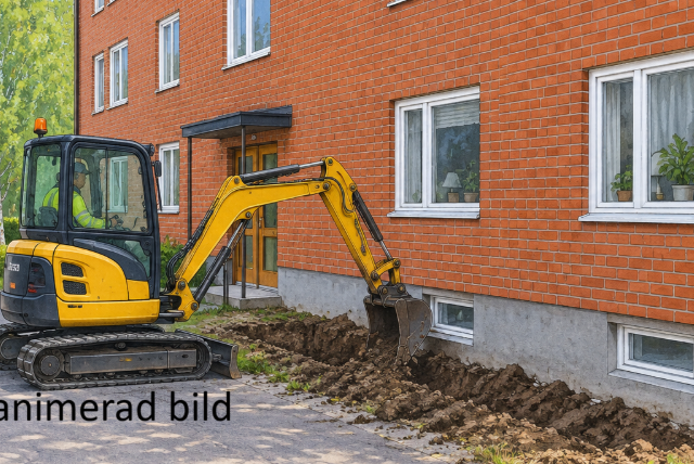 AI-animerad bild av en liten grävare